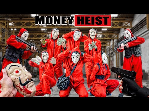 PARKOUR VS MONEY HEIST: Money Heist plot, kill the police, steal the money and escape | Epic POV