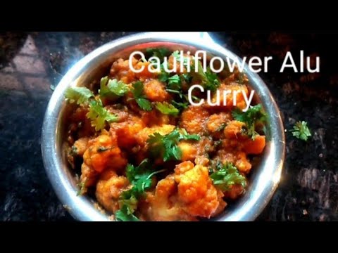 Cauliflower Alu Curry #trending #viralfood #potato #cauliflower