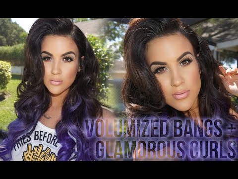 Volumized Bang + Glamorous Curls | Hair Tutorial