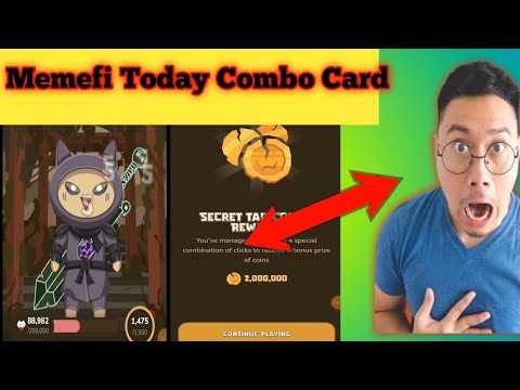 Memefi today combo card|| Memefi 16th june/2024 2Million Combo Card Coins