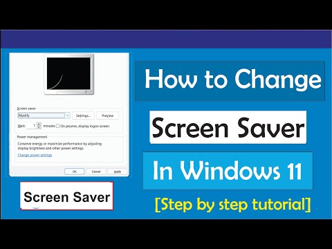 How to Change Screen Saver in Windows 11