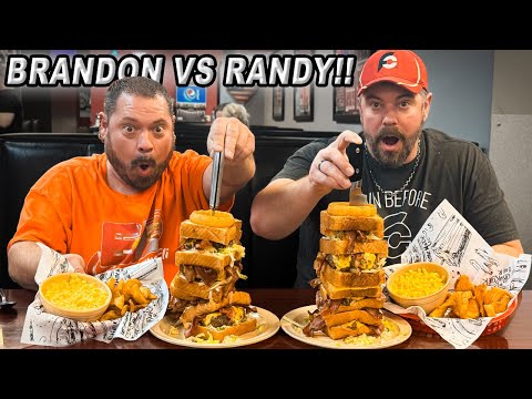 Trying to Eat Luke’s 60oz "Heart Attack" Burger Challenge Faster Than @DaGarbageDisposal