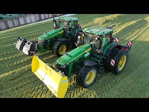 Maisernte 2024 mit JohnDeere Traktoren (7810)!  Häckseln mit Krone BIG X780 im Emsland (2/2)