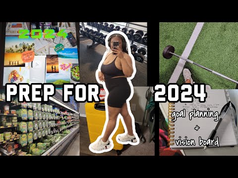 Prep for 2024 with me | vison board, goal setting and reflection