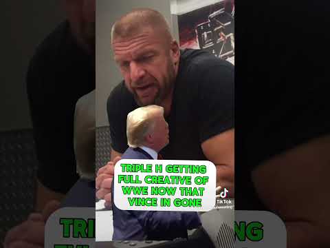 TRIPLE H SAVING WWE FROM VINCE MCMAHON LIKE… 😂 #wwe #tripleh #shortsvideo #shorts #short #aew #lol