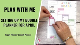 APRIL BUDGET PLANNER SETUP