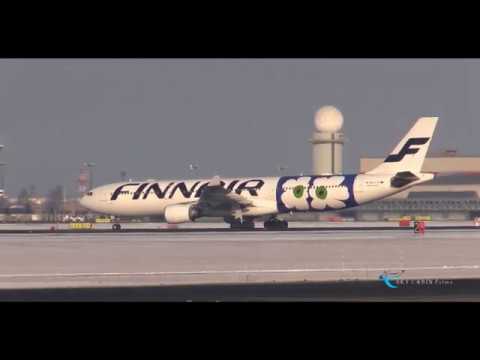 【新千歳空港 飛行機動画】マリメッコ・デザインのウニッコ特別塗装機 Finnair(FIN) Airbus A330-300 OH-LTO