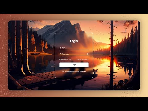 Animated Login Form Using HTML CSS & JavaScript