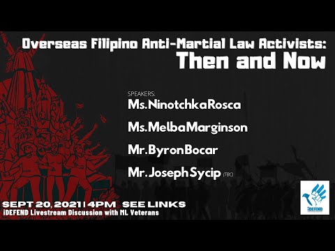 OVERSEAS FILIPINO ANTI-MARTIAL LAW ACTIVISTS: THEN AND NOW