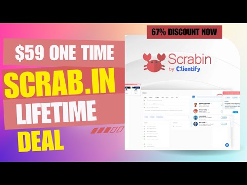 🔶❇️🔶Scrab in Lifetime Deal | The Secret to Fast LinkedIn Growth | $59 Lifetime Deal | 67% Now