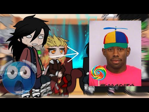 hashiras react to giyuu as tyler, the creator! || short , no part two! {(late thanksgiving special)%