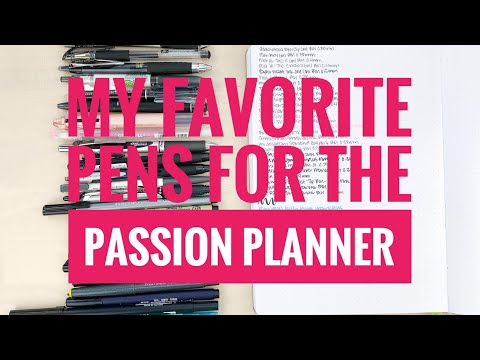 My Favoite Pens | Passion Planner Test