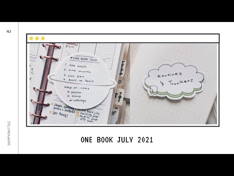 Silent Flip Through Simplified Version of One Book July 2021 | Moterm Personal Ring | Skippyskittle