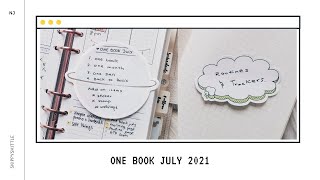 Silent Flip Through Simplified Version of One Book July 2021 | Moterm Personal Ring | Skippyskittle