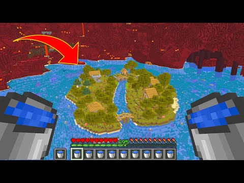 I Put An Entire Ocean In The Nether In Minecraft Hardcore