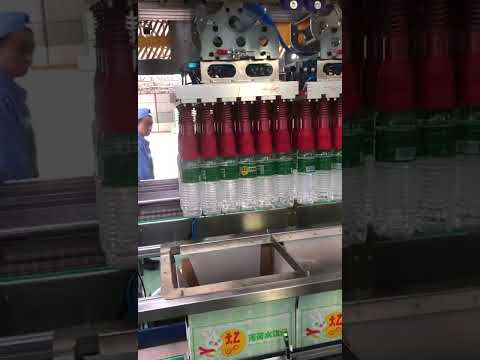 🧴📦Food and Beverage Case Packaging Machine #beveragespackaging