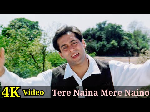 Tere Naina Mere Naino Ki 4K Video Song | Bandhan | Salman Khan, Rambha, Udit Narayan HD