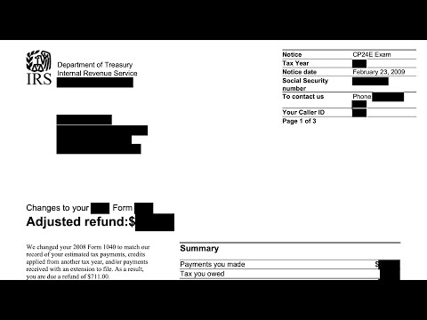 How to understand your CP24E Notice (IRS adjusted your tax return. You'll receive a refund.)