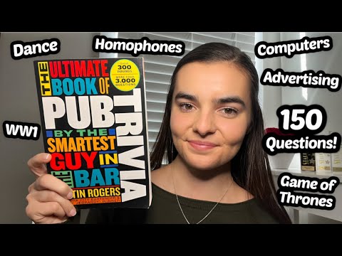 ASMR Whispering 150 General Knowledge Trivia Questions | How Many Can You Get?