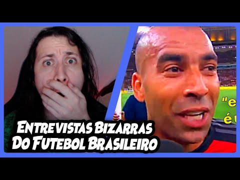 ENTREVISTAS BIZARRAS DO FUTEBOL BRASILEIRO (veja até o final) | REACT DO MORENO