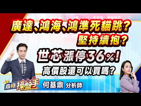 2024.12.17【廣達、鴻海、鴻準死貓跳？ 堅持續抱？ 世芯漲停36％！ 高價股還可以買嗎？】(CC字幕)#鼎極操盤手 何基鼎分析師