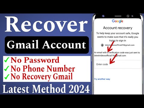 How to Recover Gmail Password Without Recovery Email and Phone Number | Google Account Recovery 2024