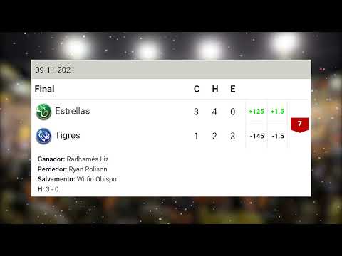 Resultados Pelota invernal RD 09/11/21