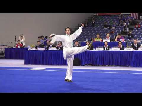 4th WTJQC - Women's 42 Movements Taijijian C - Gold Medalist - CHN - Xin TONG #iwuf #wushu