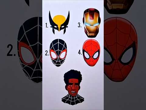 Which one is correct correct mask of Milesmorales? #shorts #milesmorales #spiderman #marvel #guess