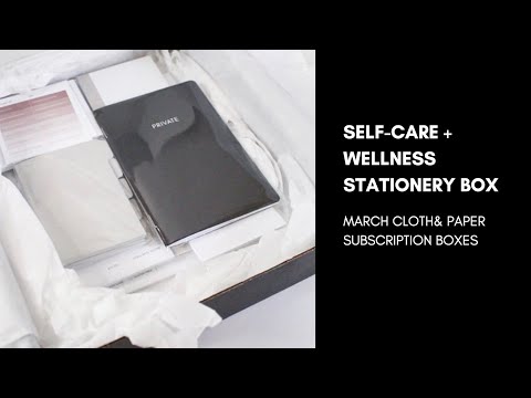 Self-Care + Wellness Subscription Box | March Stationery + Penspiration Unboxings