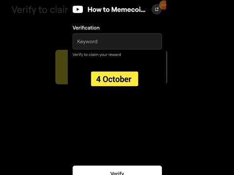 How To Memecoin - Blum New Video Code Today Task 4 October