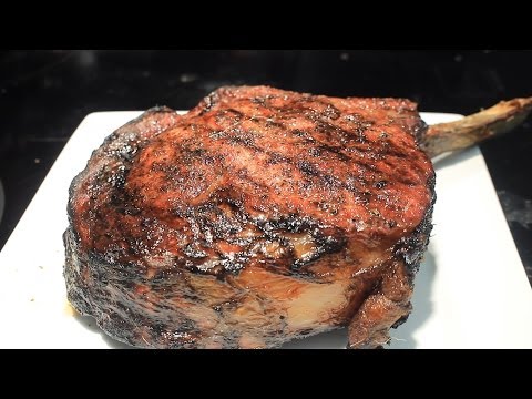 Grilling Texas Size Cowboy Steak  r Bone In Rib Eye 24 hr  Dry Age