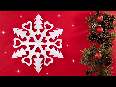 How to Cut a Beautiful Christmas or New Year Snowflake in 5 Minutes | Easy Paper Craft Tutorial