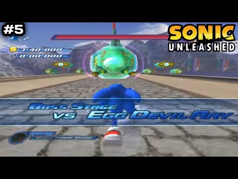 Lawan Boss Stage Egg Devil Ray !!! - Sonic Unleashed #5