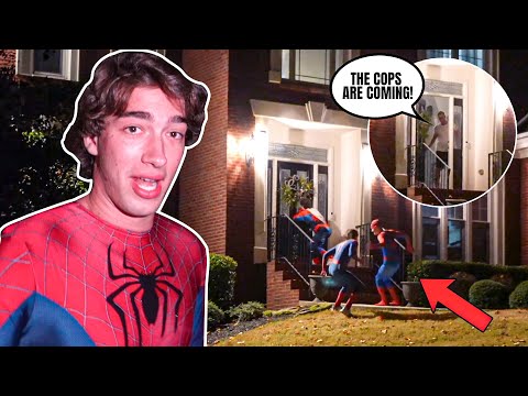 Spider-Man Ding Dong Ditches a Mansion!