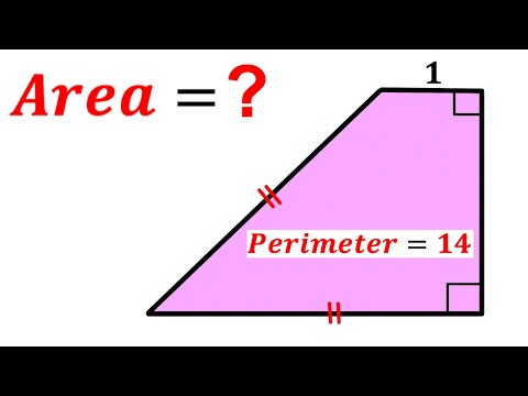 Can you find area of the Purple shaded Trapezoid? | (Justify your answer) | #math #maths | #geometry