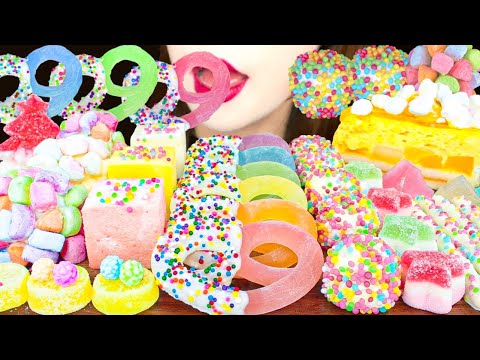 【ASMR】PASTEL DESSERTS 💗 MUKBANG 먹방 食べる音 EATING SOUNDS NO TALKING