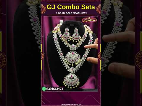 #Shorts GJ Combo Sets Collection 1 Gram Gold Jewelry