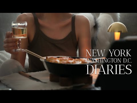 New York Vlog🗽 Finding Balance in Life l Day Trip to D.C. l Making Chicken Pot Pie [Eng sub]