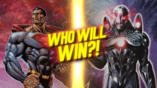 Cosmic Armor Superman vs Iron God Iron Man