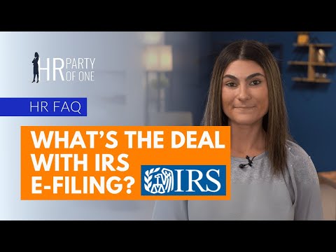 What’s the Deal with IRS E-Filing?