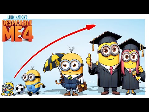 Despicable Me 4 2024 From Baby to School | Growing Up Compilation | Cartoon Wow