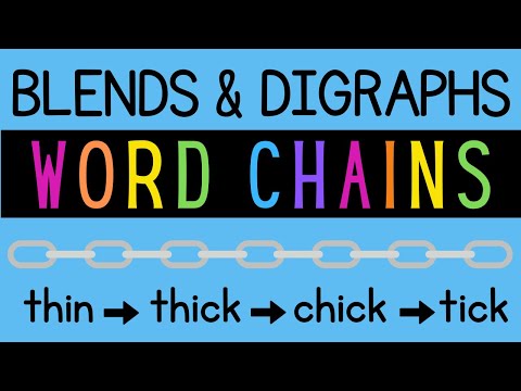 Blends & Digraphs Word Chains + Word Ladders