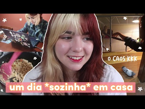 um dia comigo sozinha em casa com 60 pets (sendo uma adulta independente)