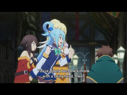 Kazuma wants to become a bald monk - Konosuba 3