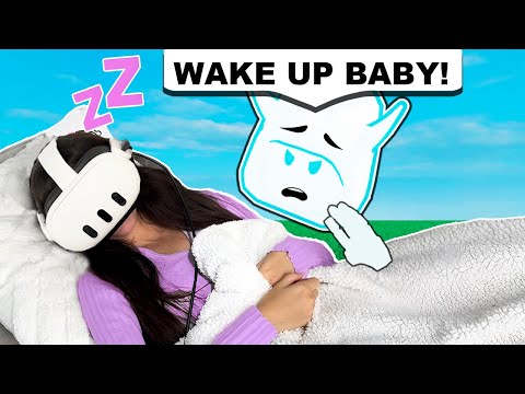 Falling ASLEEP On BOYFRIEND In Roblox VR Hands.. **PRANK**