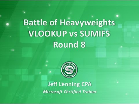 Round 8 - Battle of Excel Heavyweights: VLOOKUP vs SUMIFS