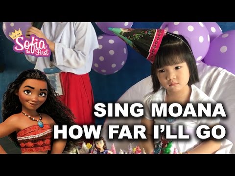 Student sing Moana's How Far I'll Go for Sophie on her birthday