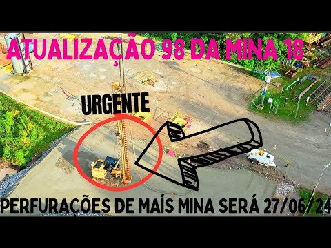 Atualização  98 da Mina 18 da BRASKEM no Mutange | Maceió | Alagoas Brasil | visto de cima em 4K