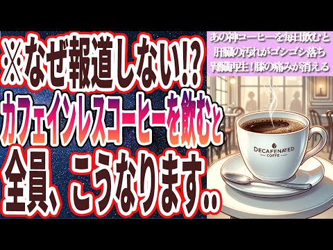 【なぜ誰も飲まない!?】「 あの神コーヒーを毎日飲むと、肝臓の汚れがゴシゴシ落ちて腎臓が若返って膝の痛みが消える」を世界一わかりやすく要約してみた【本要約】